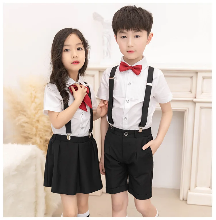 Летняя Свадебная юбка и рубашки для мальчиков девочек комплект с бесплатными