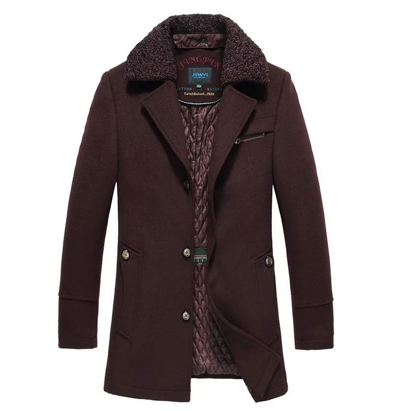 Uwback/Новинка 2017 года брендовая зимняя Тренч Для мужчин плюс Размеры 2XL толстые