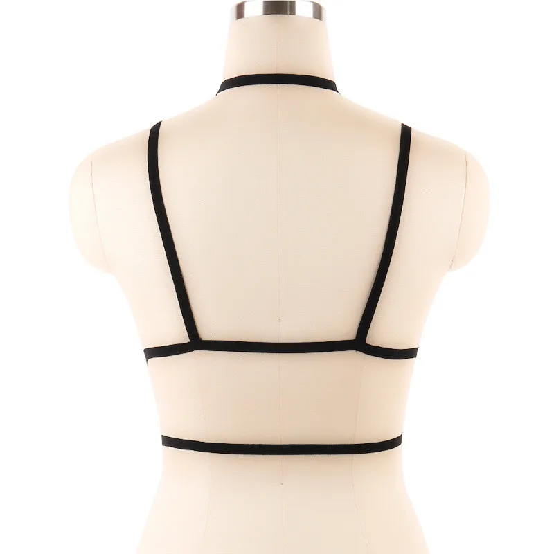 Женский сексуальный бюстгальтер на бретельках с цепочкой открытой чашкой ультра