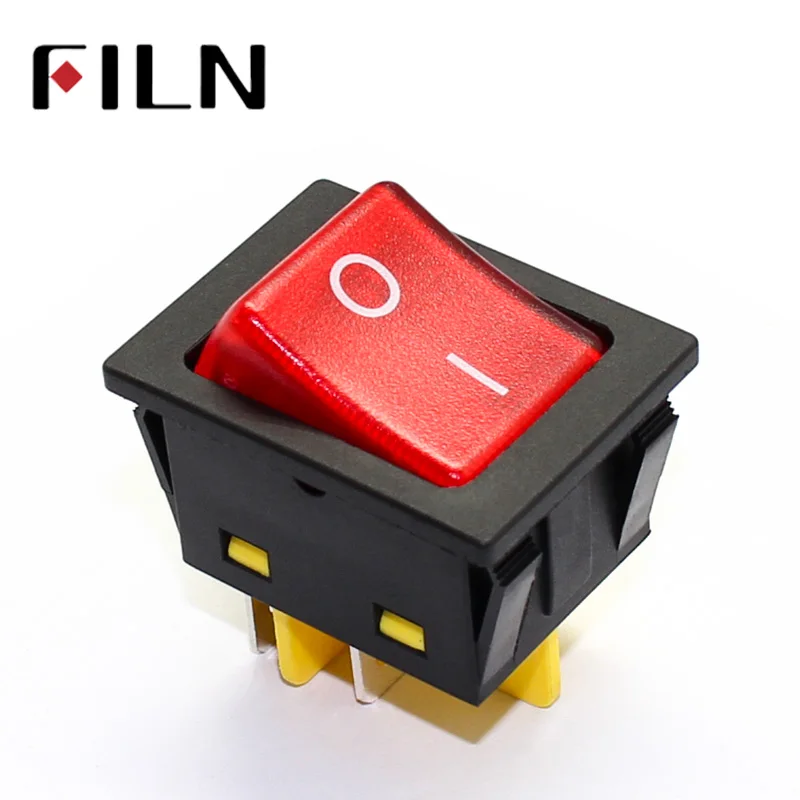 FLIN KCD4 высококачественный 30A/250V сверхмощный Красный Синий Зеленый Желтый Белый