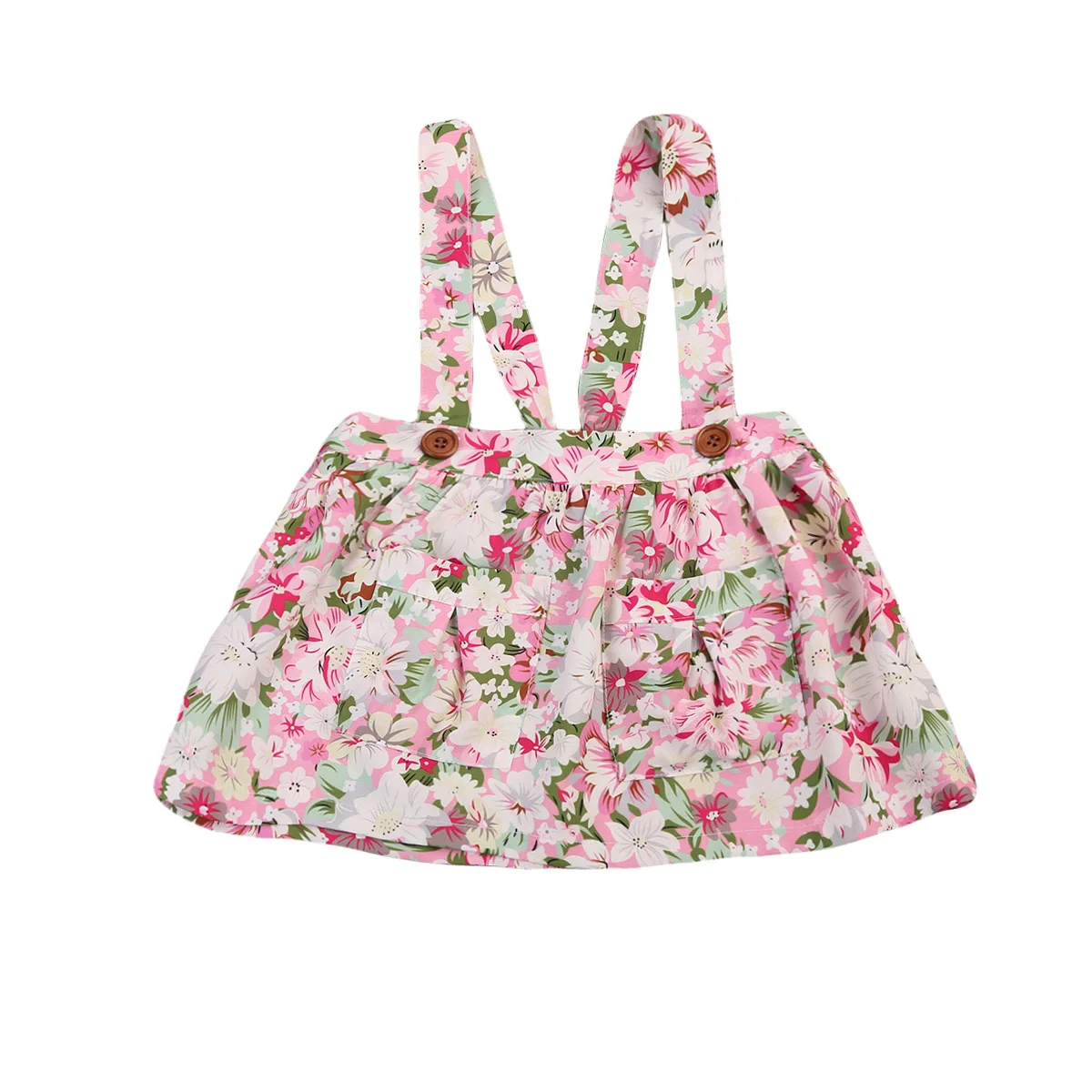 Новинка 2017 брендовая одежда для новорожденных младенцев маленьких девочек Цветочная юбка пачка с ремешками