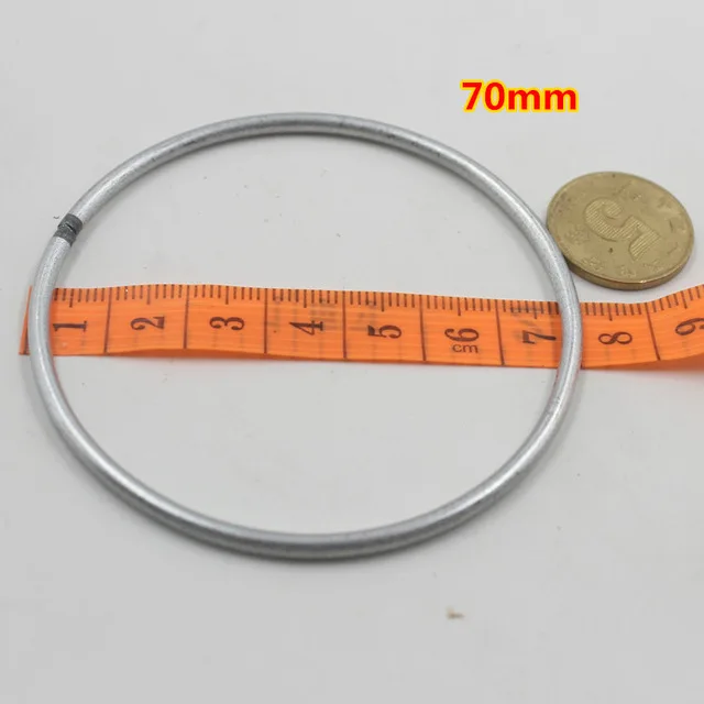 70mm 1 шт 35 мм-200 мм Ловец снов Reve кольца Висячие круглые Cercle хорошее сварное железо Pour Attrape Reve Net DIY Ювелирные Разъемы - Цвет: 70mm