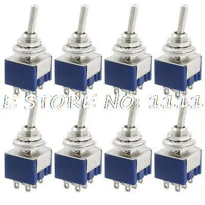 8 шт. AC 125 в 6A Amp вкл./выкл./ВКЛ. 3 режима 6 контактов мини DPDT тумблер|switch fog|switch mode power