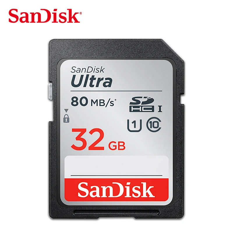 SanDisk Ultra Original sd карта 16 ГБ 32 SDHC 64 Гб 128 SDXC Class 10 памяти C10 до 80 МБ/с Поддержка камеры USH