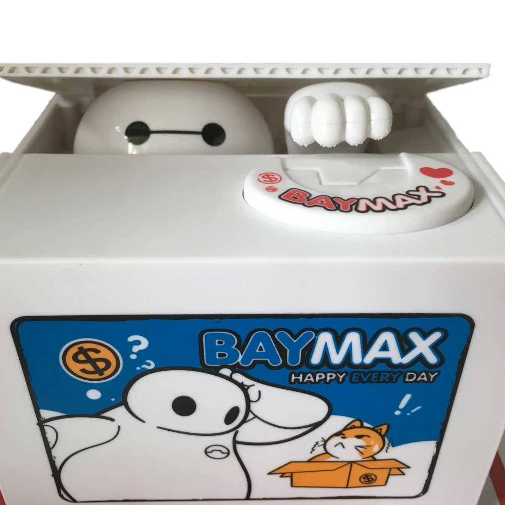 Baymax Копилка супергероя музыкальный автоматический краже денег Mischeaf экономить