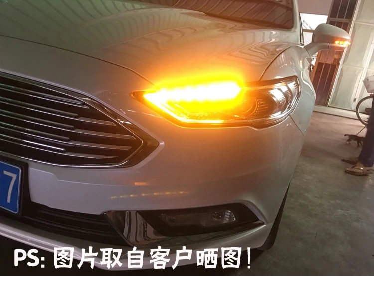 Автомобильные фары для Ford Mondeo светодиодный головной фонарь для Fusion светодиодный фонарь дневного света светодиодный DRL биксеноновый HID передний