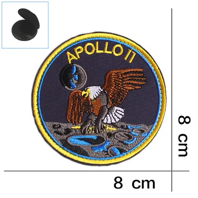 Космический Apollo Mission Patch эмблемы VOYAGER BACK SPACE коллаж астронавт космический костюм программа сувенирная нашивка значок - Цвет: YC15