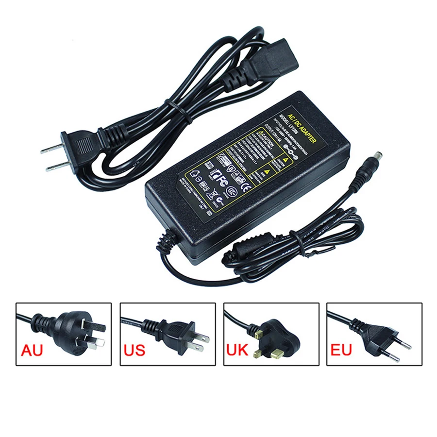 AC110V-240V в DC 12 В 1A 2A 3A 5A 6A 8A 10A трансформаторы светодиодный адаптер питания конвертер зарядное устройство для светодиодные ленты светильник