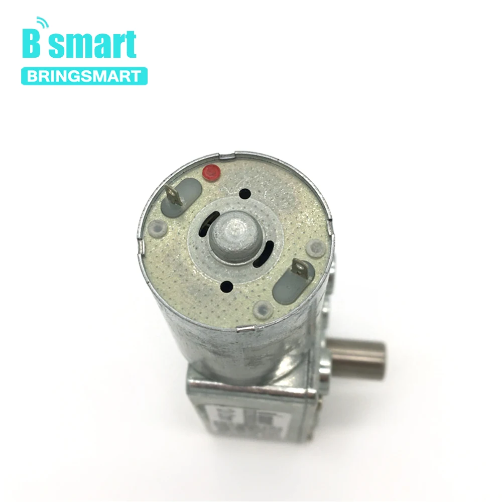Bringsmart JGY-370-3000 12 вольтового источника электропитания постоянного тока 24 v 1 об/мин постоянного тока червь Шестерни мотор 6 вольтового источника электропитания постоянного тока 2RPM с низким Скорость для соотношение 1: 3000 самозапирающийся мотор