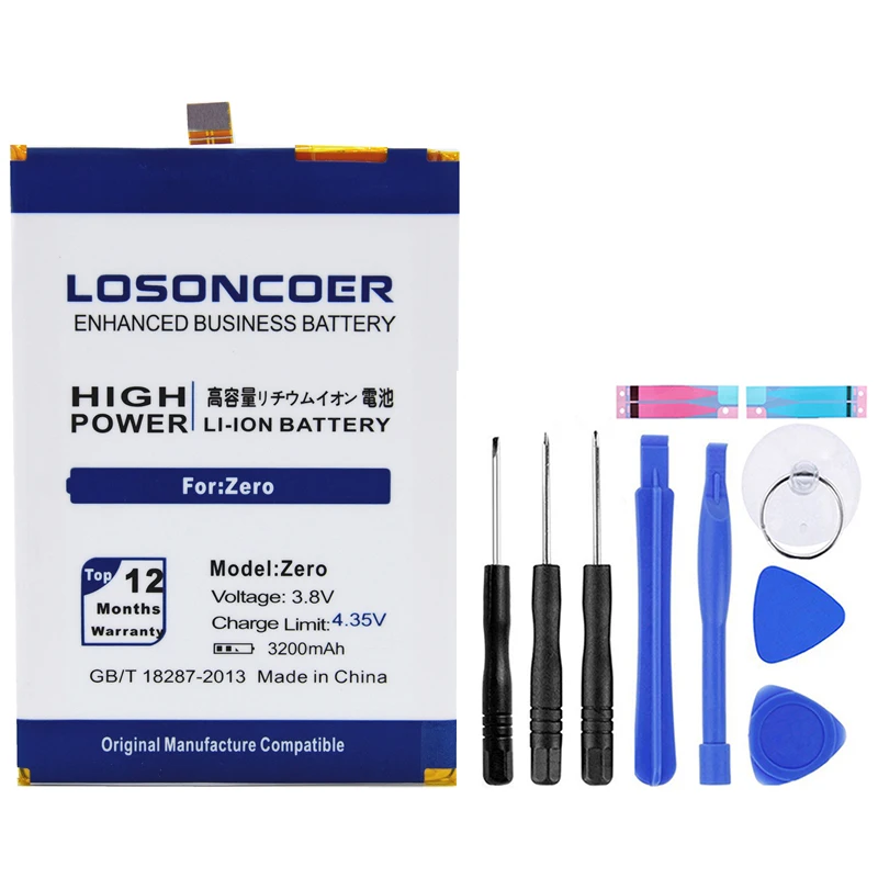 LOSONCOER 3200 мАч аккумулятор большой емкости Umi Zero + Подарочные инструменты