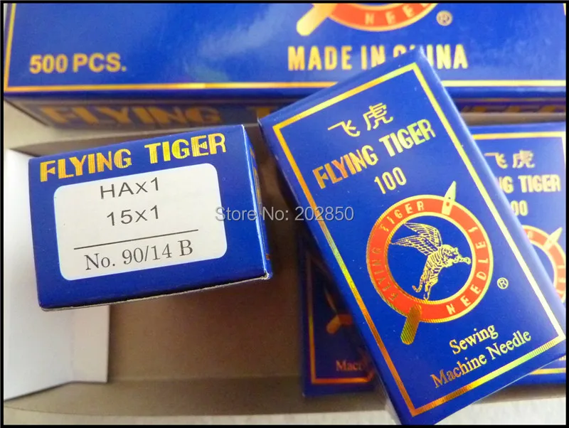 Иглы для бытовой швейной машины HAx1 15x1 90/14 бренд Flying Tiger 100 шт. игл в партии певиц