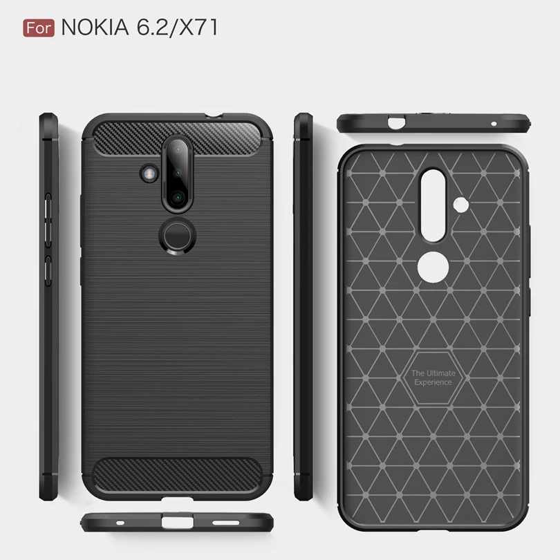 Для Nokia 6 2/X71 Тонкий Прочный Гибридный чехол для X71 ударопрочный гибридный мягкий