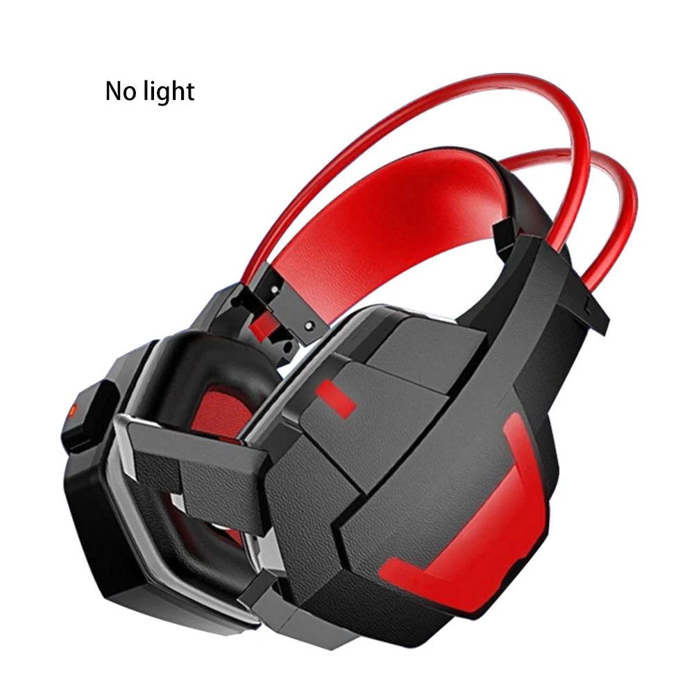 V2D Шум снижение светодиодный свет Gaming Headset HD стерео бас большой наушники С