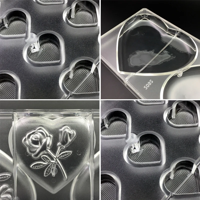 Поликарбонатные формы для шоколада 14 стилей День Святого Валентина форма сердца