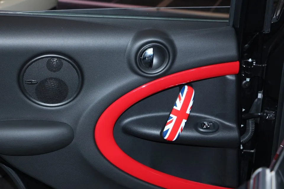 

2pcs/lot PC Mini JCW Mini Cooper R55 R56 R57 R58 R60 Car interior door handle decoration sticker