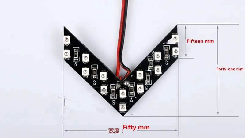 2 Pcs/lot 14 SMD LED Arrow Panel For Car Rear View Mirror Indicator Turn Signal Light Rearview mirror light | Автомобили и