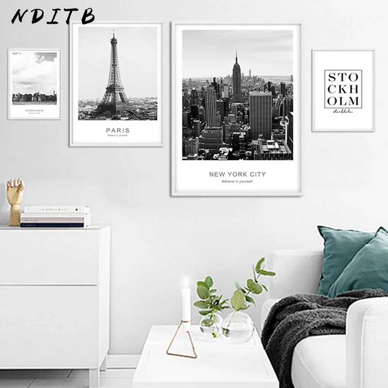 Постер Effie Tower City Paris скандинавский декор пейзаж принт минимализм холст живопись