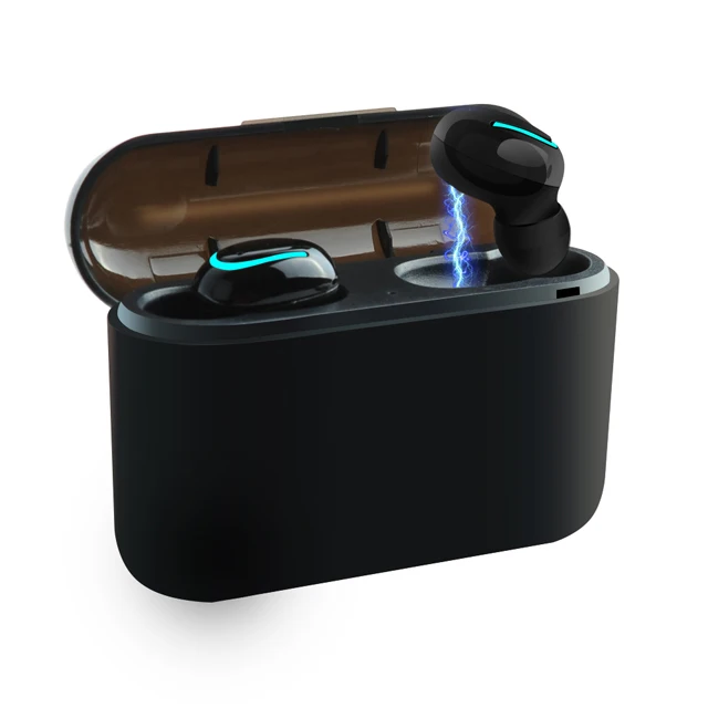 Binaural Black Bluetooth 5,0 наушники TWS IPX7 водонепроницаемые беспроводные наушники 5D стереогарнитура свободные руки спортивные наушники игровые для телефона - Цвет: Binaural Black
