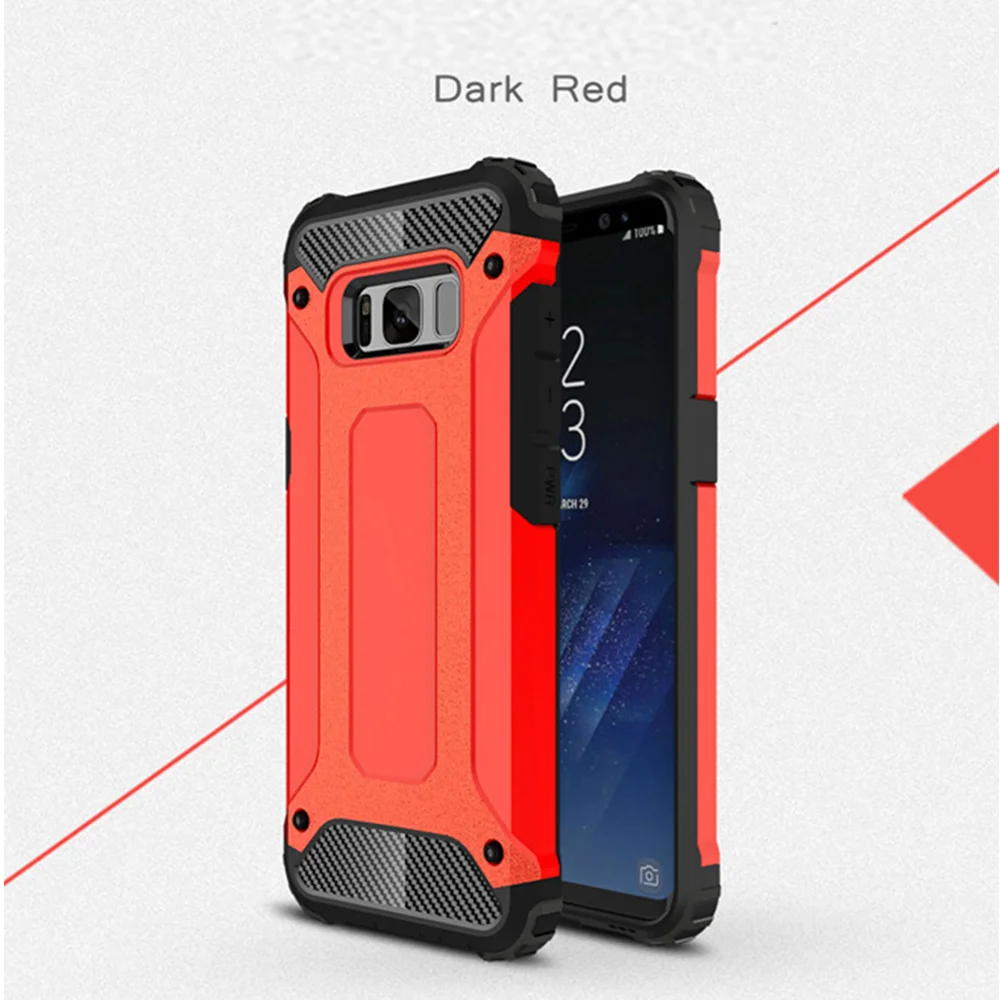 Жесткий прочный противоударный чехол для телефона Samsung S8 Plus Броня сильная Hybrid Tough