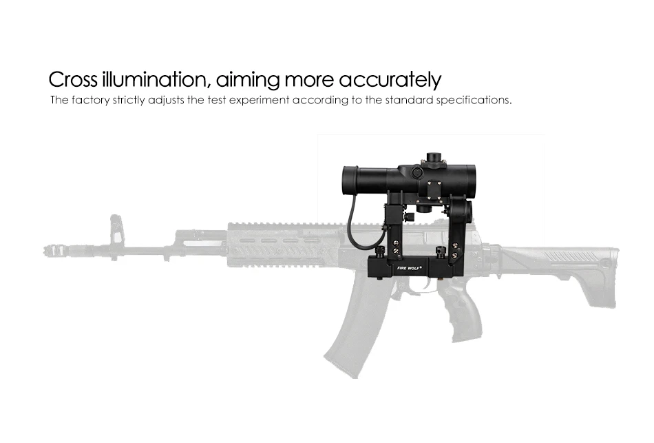FIRE WOLF SVD 1x24 Red Dot прицел для охоты Recoil устойчивый прицел Jacht прицелы страйкбол рефлекторный прицел
