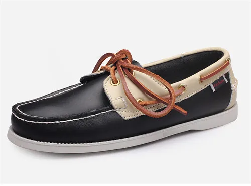 Zapatos De Barco/мужские лоферы без шнуровки; повседневная мужская обувь для плаванья; мужские водонепроницаемые мокасины из натуральной кожи; 3#15/15D50 - Цвет: F