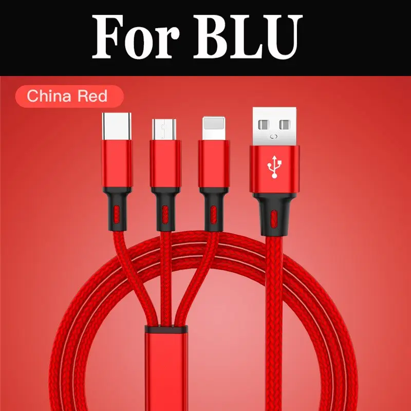 USB кабель Baseus 3 в 1 Micro Type C для BLU R1 HD Studio G LTE Life One X2 Vivo 5R Mini|Кабели передачи данных| |