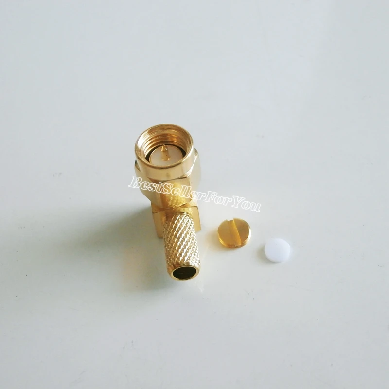 100 шт. коннекторы для кабелей RG58 RG142 RG400 LMR195|angle connector|angle plugsm plug |