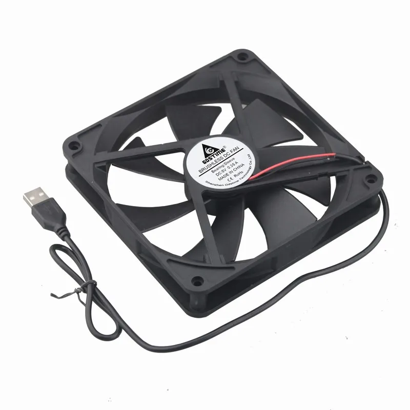 Gdstime 1 шт. DC 5V 14025s USB питание 140x140x25 мм процессор компьютер чехол охлаждающий