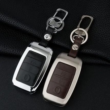 Чехол для автомобильных ключей из цинкового сплава и кожи чехол Kia K3 K4 K5 Sportage 2016 Ceed