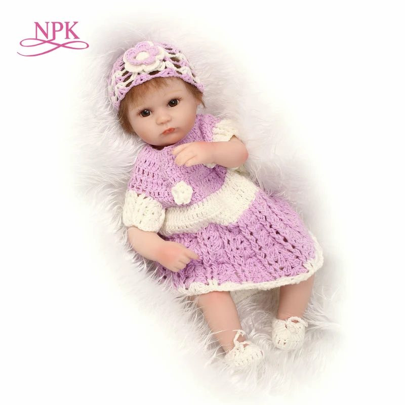 NPK 18 &quotbebe подарок кукла Возрожденный силикон Возрожденные младенцы с хлопковым
