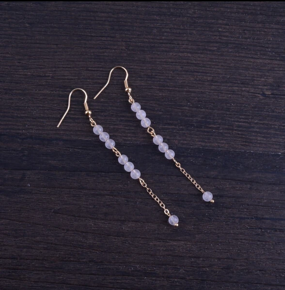 ZCD серьги 509 + оригинальный винтажный гранат длинный корейский темперамент все