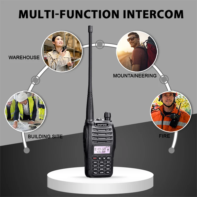 2 шт. Baofeng UV B6 Dual Band иди и болтай Walkie Talkie “иди 10 км Pofung 5 Вт 2000 мА/ч Портативный Ham