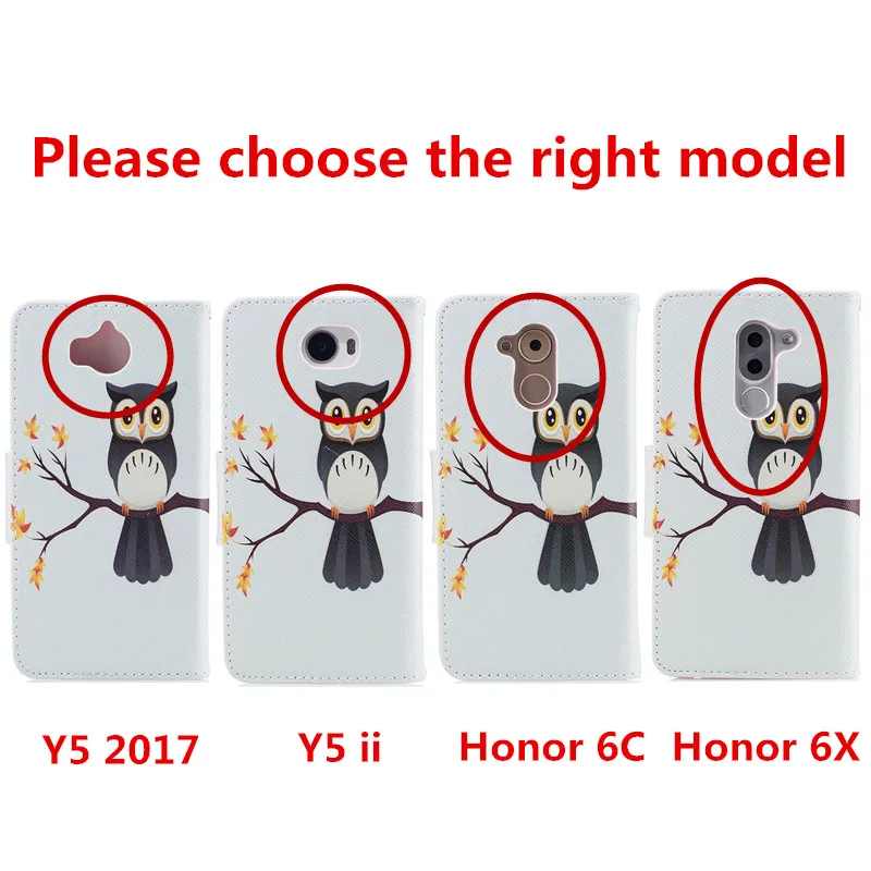 Wekays для Huawei Ascend Y5 2017 милый кожаный чехол с бабочками ii Y5ii 2 Honor 6C 6X чехлы|huawei y5|case