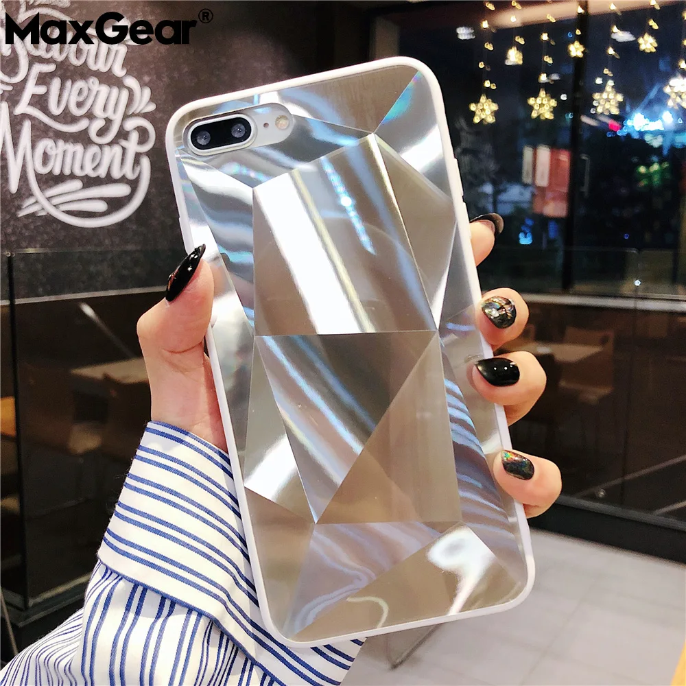 3D Алмазный блестящий чехол для iPhone 6 6s 7 8 Plus X XR XS Max мягкий телефона Роскошный