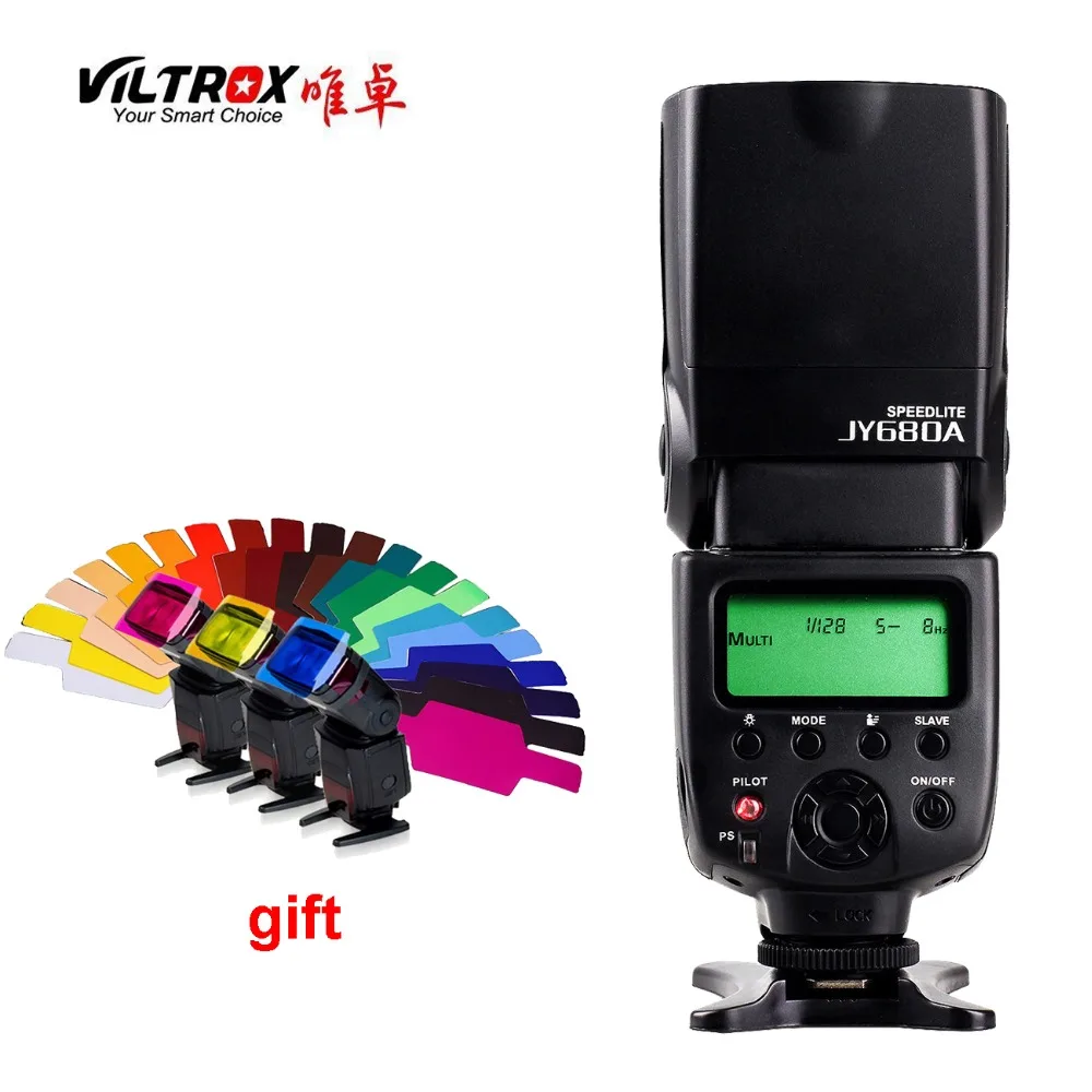 VILTROX JY-680A Универсальный камера ЖК дисплей Вспышка Speedlite для Canon Nikon Pentax Olympus DSLR +