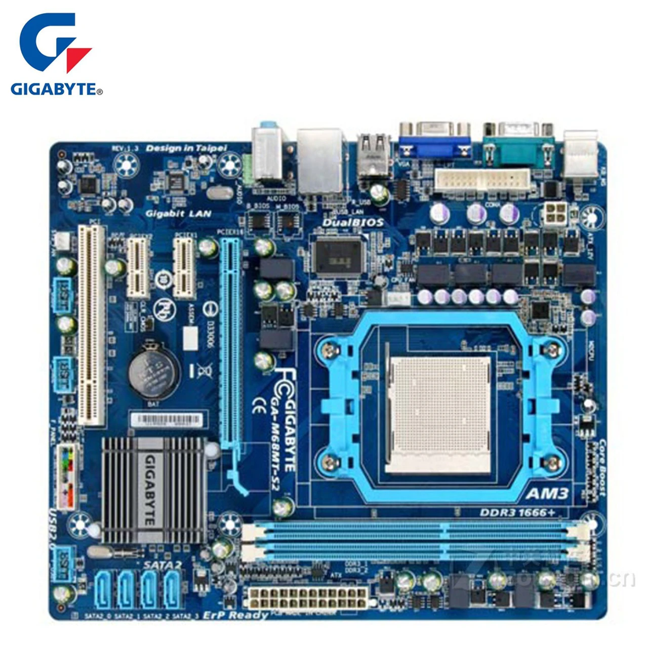 

Socket AM3 For AMD Gigabyte GA-M68MT-S2 Motherboard DDR3 USB2.0 8GB M68MT S2 Desktop Mainboard Systemboard Used M68MT-S2 Work