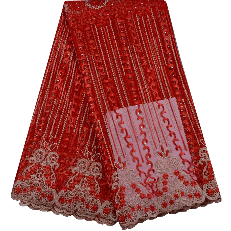 Best Quality African Lace Fabric Blue Swiss Voile High Emboridery French Mesh Nigeria Material F810 | Дом и сад