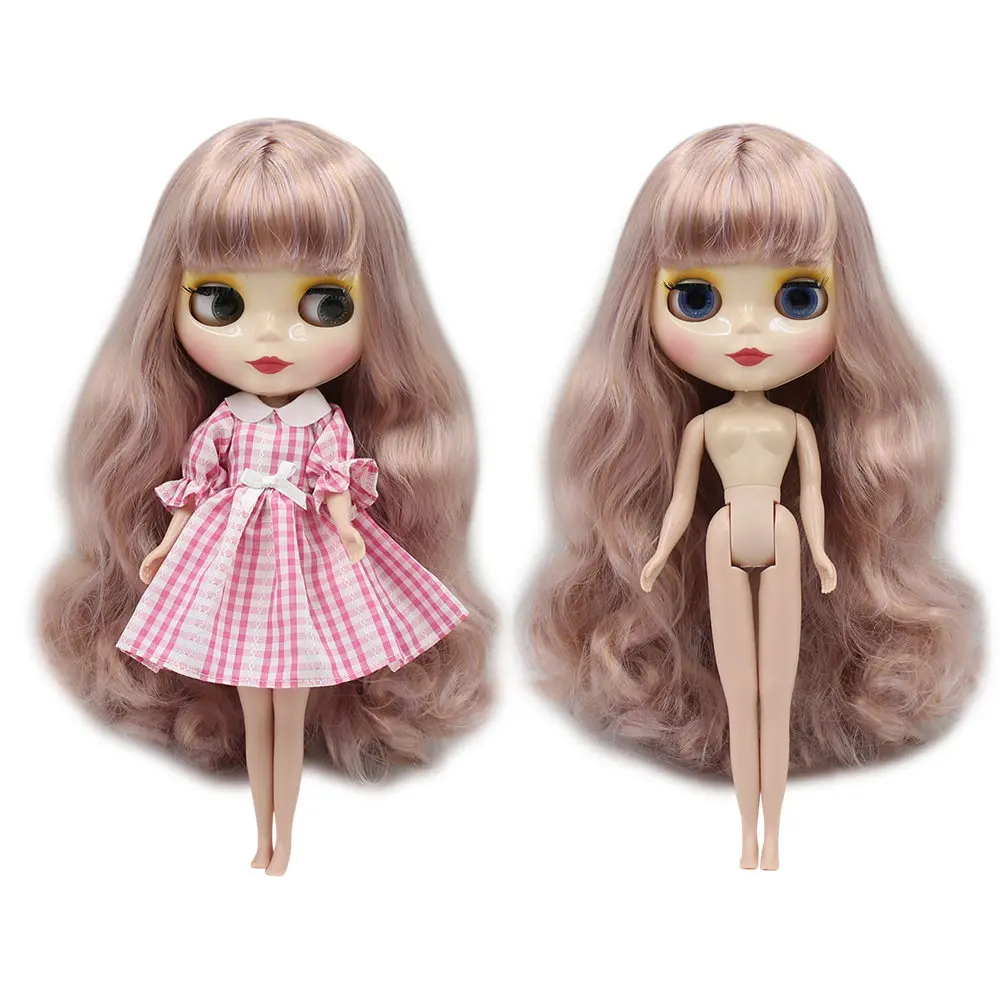 Blyth кукла ледяная фабрика шарнирное тело DIY обнаженные игрушки BJD модные куклы девочка подарок Специальное предложение Горячая Распродажа с лицом оболочки ручной набор A& B