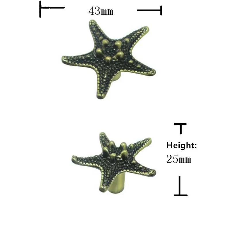 1 шт. ручка для мебели в виде морской звезды|starfish knobs|pull knobfurniture handle |