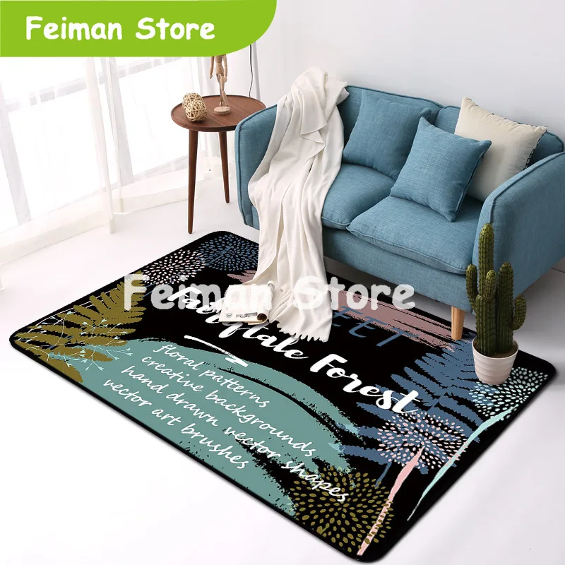 Ковер для дома в скандинавском стиле ковер с принтом кактуса гостиной спальни