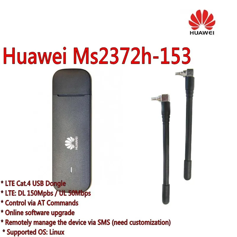 Разблокированный Huawei Ms2372h 153 150M LTE USB Wingle Универсальный 4G WiFi модем плюс антенна|usb
