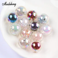 14mm acrylic uv jewelry making colorful beads in beads straight hole bead hair ornament handmade materials accessories