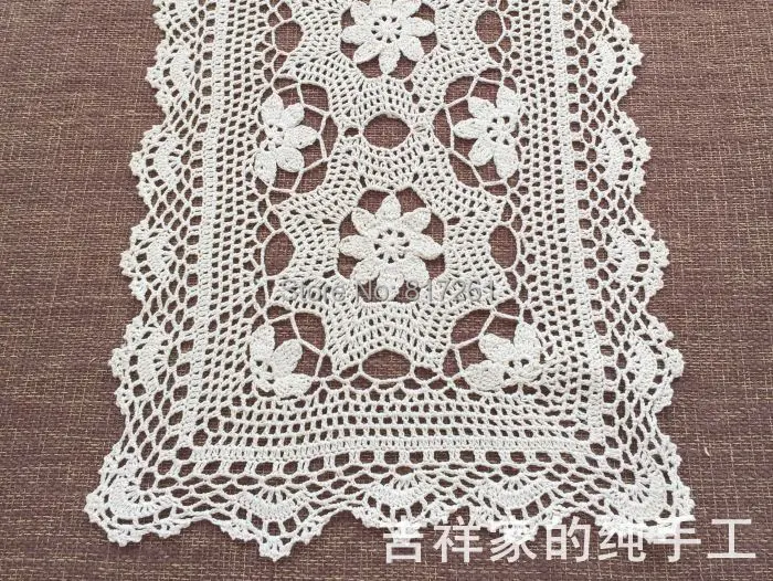 2015 Новое прибытие Хлопок Вязание крючком кружева настольная дорожка для