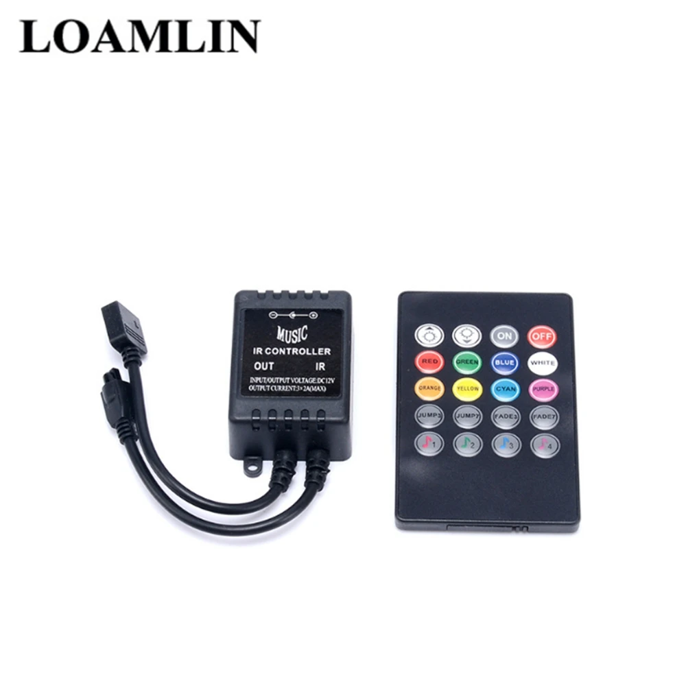 Светодиодный музыкальный инфракрасный контроллер с 20 клавишным пультом