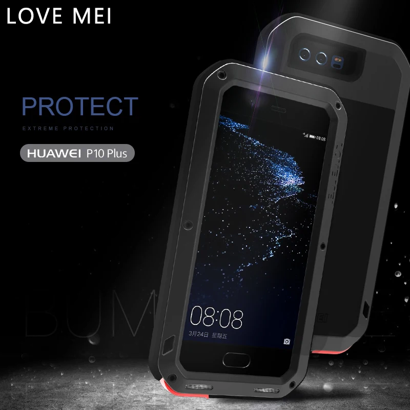 LOVE MEI для huawei P10 чехол роскошный чехол из ТПУ и силикона жесткий металлический алюминиевый армированный чехол для телефона для huawei P10 Plus чехол