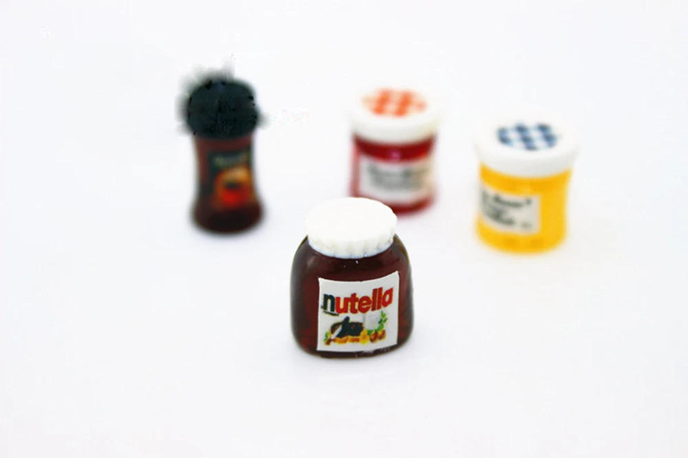 1/12 Миниатюрные аксессуары для кукольного домика, мини Nutella jam, мебель для моделирования кофе, Кухонные Игрушки для приправ, декор кукольного дома