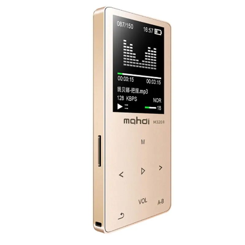 Новые металлические Bluetooth Спорт MP3 плеер Портативный аудио 16 ГБ с Встроенный