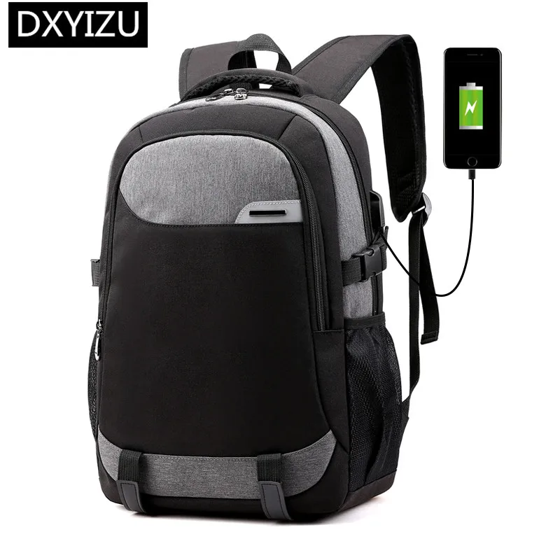 Мужской рюкзак для ноутбука dingxinymizu дорожный с usb зарядкой сумка 15 6 дюйма школьный