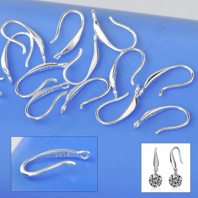 Серьги из серебра 925 пробы гладкие 50 шт./пакет | Украшения и аксессуары