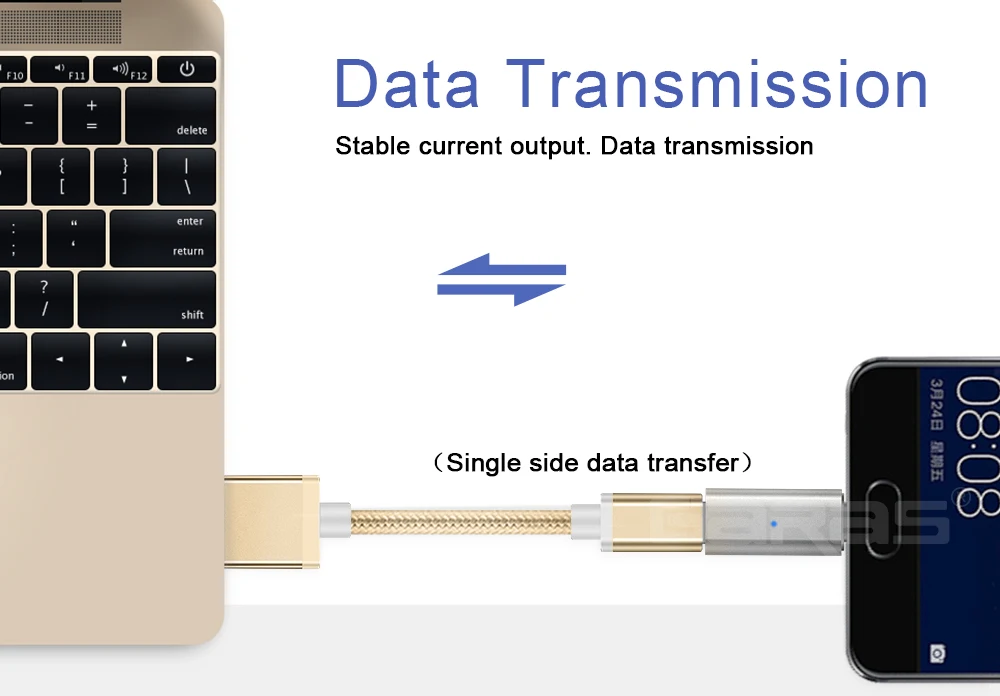 GARAS Micro USB-Type C/| ightning Магнитный адаптер для iPhone/Android 3в1 кабель для передачи данных конвертер адаптер Micro USB-Type C